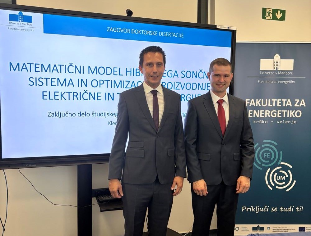prof. dr. Sebastijan Seme in dr. Klemen Sredenšek