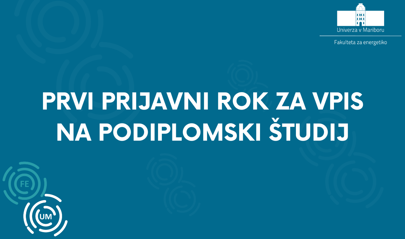 Prvi prijavni rok za vpis na podiplomski študij